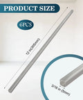 Heavy Duty Square Steel Bar Stock Three Sixteenths Inch By Three Sixteenths Inch By Twelve Inch Six Pack A36 Weldable Square Bar