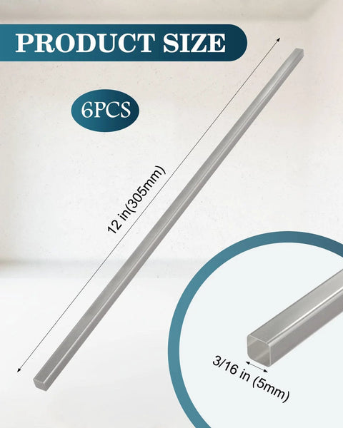 Heavy Duty Square Steel Bar Stock Three Sixteenths Inch By Three Sixteenths Inch By Twelve Inch Six Pack A36 Weldable Square Bar