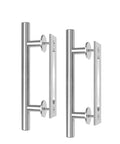 Heavy Duty 12 Inch Pull And Flush Barn Door Handle Set Two Pack With Large Rustic Two Side Design For Gates Garages Sheds And Furniture