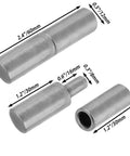 20-Pack Weldable Barrel Hinges Built Tough Two And Three Eighths Inch By One Half Inch Heavy Duty Steel Weld On Bullet Door Hinges