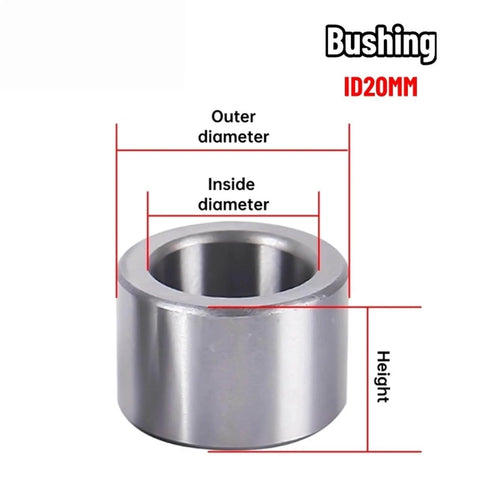 Heavy Duty Inner Diameter 20 Mm Bearing Steel Bushing Sleeve With Outer Diameter Range 23 24 25 26 28 30 Mm And Length 30 Mm front view