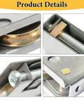 Close-up of Pella Roller Sliding Kit 0C5Y00P0 Replacement For Patio Doors 2 Pack One And A Half Inch Steel Ball Bearing Adjustable Height Rollers