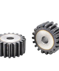 2M Bevel Gear Pinion 12 To 27 Teeth Steel Transmission Gear Mod 2 High Frequency Quenched Teeth 20mm Bore 1 Piece displayed