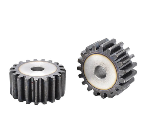2M Bevel Gear Pinion 12 To 27 Teeth Steel Transmission Gear Mod 2 High Frequency Quenched Teeth 20mm Bore 1 Piece displayed
