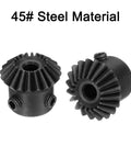 Close-up of Bevel Gear Set 1 Module 1 To 1 20 Teeth 5mm Bore 90 Degree Pinion 4 Pieces made from 45# steel.