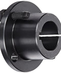 Sure-Grip Steel Bushing With 1 Inch Bore And 1.625 Inch OD, 6.75 Inch Length in side view showing split-flange and keyway