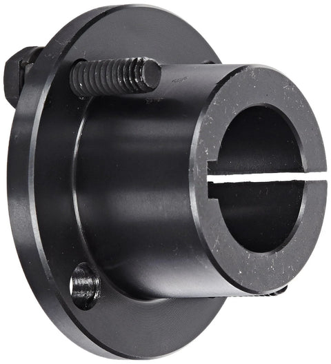 Sure-Grip Steel Bushing With 1 Inch Bore And 1.625 Inch OD, 6.75 Inch Length in side view showing split-flange and keyway