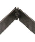 Industrial Steel Butt Hinge, Extra Heavy Duty, 5mm Thick, 270 Degree Opening, Gray, front view
