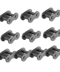 10 Pieces Heavy Duty Roller Chain Connecting Links Set For Chain Connectors And Roller Chains In Steel Connecting Link Buckle Durable Chain Accessories For Reliable Fastening And Long Service Life.