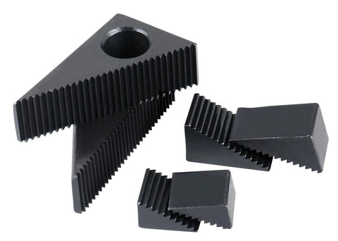 Steel clamping components from 58 Piece Steel Clamping Kit With Wall Holder For Table Slot Five Eighths Inch And Stud Size One Half Inch.