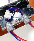 Installed Ten Pack Three Quarter Inch Steel Compression Rigid Connector With Zinc Plated Threadless Design And Spring Coil
