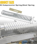 Beefy Steel Compression Spring For Machinery And Tools 0.162 Inch Wire Diameter 1.1 Inch Outer Diameter 7 Inch Free Length