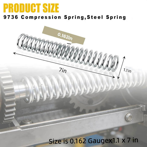 Beefy Steel Compression Spring For Machinery And Tools 0.162 Inch Wire Diameter 1.1 Inch Outer Diameter 7 Inch Free Length