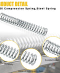 Beefy Steel Compression Spring For Machinery And Tools 0.162 Inch Wire Diameter 1.1 Inch Outer Diameter 7 Inch Free Length One Piece Pack High Elasticity Durable Coil For Replacements And DIY Projects