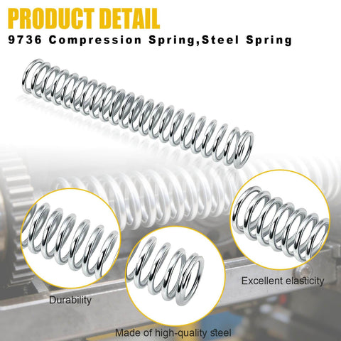 Beefy Steel Compression Spring For Machinery And Tools 0.162 Inch Wire Diameter 1.1 Inch Outer Diameter 7 Inch Free Length One Piece Pack High Elasticity Durable Coil For Replacements And DIY Projects