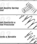 Image showing 10 Pack Compression Springs Steel Coil Extension Springs With 0.047 Inch Wire Diameter 50mm Long 20mm Outer Diameter.