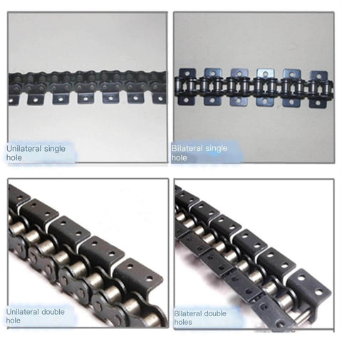 1.5 Meter Short Pitch Roller Conveyor Chain With K1 K2 Attachments For Transmission Steel 12A 16A 20A 24A Inner Size 12A