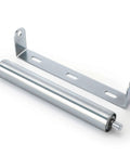 4 Pack 10 Inch Long Roller and Bracket Set with 1.5" Diameter, Galvanized Steel Conveyor Roller for Conveying Heavy Objects