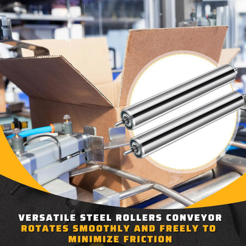 Galvanized Steel Conveyor Rollers For Roller Stands By Tandefio 10 Inch Length And 1.5 Inch Diameter in manufacturing setup