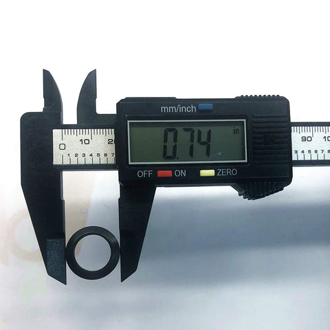 Digital caliper measuring Crush Washer Half Inch By Twenty Eight Steel For 223/556 Caliber Pack Of 5