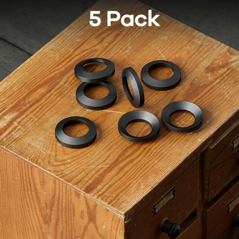 Crush Washer Half Inch By Twenty Eight Steel For 223/556 Caliber Pack Of 5 on wooden table