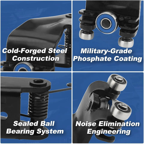 All Metal Sliding Door Rollers Replacement Set For Odyssey 2005 To 2010 Ex Ex L Touring Left And Right 72561 SHJ A21