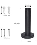Heavy Duty 3.5 Inch Door Stop Built Tough As Nails From Stainless Steel 304 With Rubber Tip Bumper Wall Mounted Door Holder