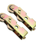 4 Pack Sliding Patio Door Tandem Roller Assembly Replacement for Sliding Glass Doors and Screen Doors with 1-1/4 Inch Steel Ball Bearing Wheels