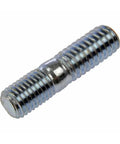 Close-up of a steel multi-purpose stud with 5/16-18 and 5/16-24 thread sizes, part of a 10-piece bolts set.