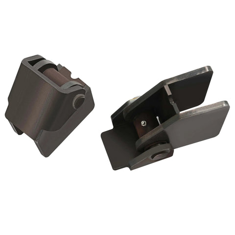 Two Pack Heavy Duty Steel Dump Truck Trailer Hinges Compatible With Two Inch Rectangular Tube Up To Six Inch Or Wider Rust Resistant