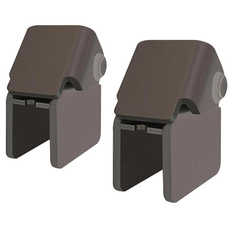 Two Pack Heavy Duty Steel Dump Truck Trailer Hinges Compatible With Two Inch Rectangular Tube Up To Six Inch Or Wider