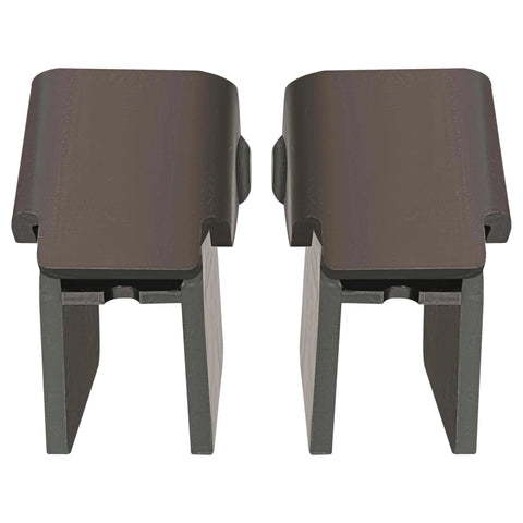 Two Pack Heavy Duty Steel Dump Truck Trailer Hinges Compatible With Two Inch Rectangular Tube Up To Six Inch Or Wider