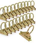Heavy Duty Steel E Track O Ring Tie Down Anchors 20 Pack For Keeping Gear Locked Down In Enclosed Trailers Flatbeds And Trucks