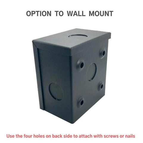 L6-30 Twist Lock Outlet Meter Box Kit with heavy steel enclosure for wall mount installation.