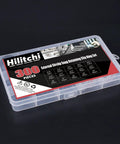 Alloy Steel External Snap Ring Assortment Kit, 300-Piece, 15-Size Set From 4mm To 28mm in clear storage box