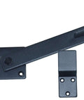 Heavy Duty Flip Fence Gate Latch Lock Set With Screwdriver 2 Pack for wooden fences and barn doors, black powder-coated steel latch.