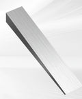 Single wedge from 12 Piece Steel Flange Wedges Set, 4 Inch Long, 3/4 Inch Wide, 1/2 Inch Thick, Metal Wedge Shims For Lathes And Welding Machines