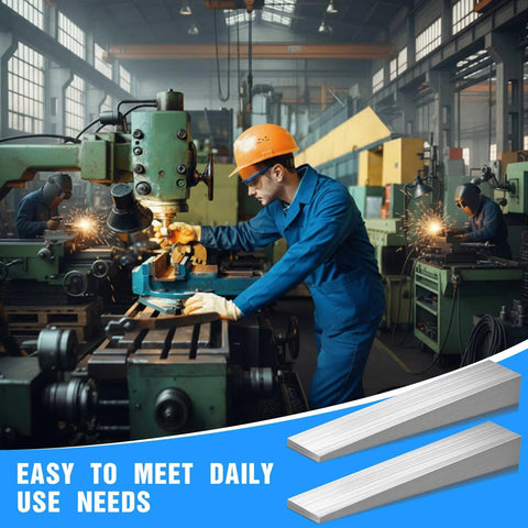 Worker using lathe with Steel Flange Wedge Beveled Set For Lathes And Welding Machines Right Angle Shims in workshop