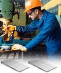 Worker using machinery with 12 Pack Steel Flange Wedges For Leveling Equipment And Dialing In Your Setup Reducing Machine Wear Rust Resistant Construction Corrosion Proof Quality Safer Smoother Operation In Tough Industrial Environments visible