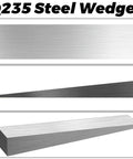 12 Piece Steel Flange Wedges Set, 4 Inch Long, 3/4 Inch Wide, 1/2 Inch Thick, Metal Wedge Shims For Lathes And Welding Machines