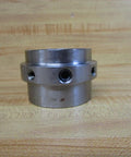 Front view of 1/1250 Inch Bore 2 Inch Outer Diameter Flanged Bore Hub With Keyway And Set Screws, Steel, 6600 RPM, Built Tough Heavy Duty Industrial Grade Coupling Hub, Part 7300255.