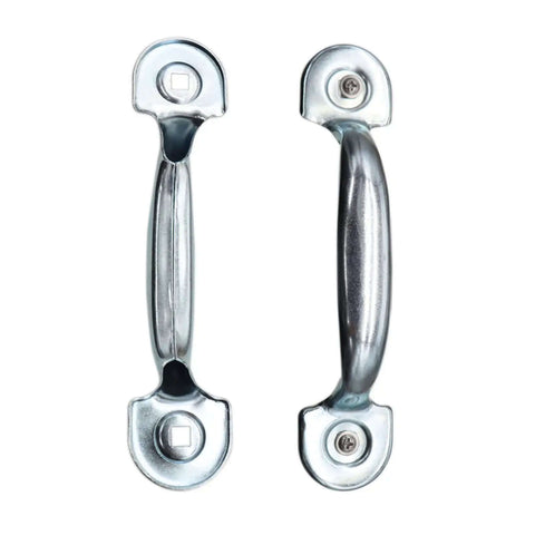 Built Tough Heavy Duty Garage Door Bottom Lift Handle Replacement 2 Pack, Solid Steel With Galvanized Finish, Corrosion Resistant