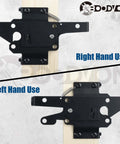 Self Locking Gate Latch For Wooden Fence Heavy Duty Post Mount Automatic Gate Lock Gravity Door Latch Hardware, black finish