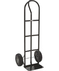 Steel Pneumatic Hand Truck Dolly - 600-Lb. Capacity, 10in. Tires, Powder-Coat Finish, standing upright