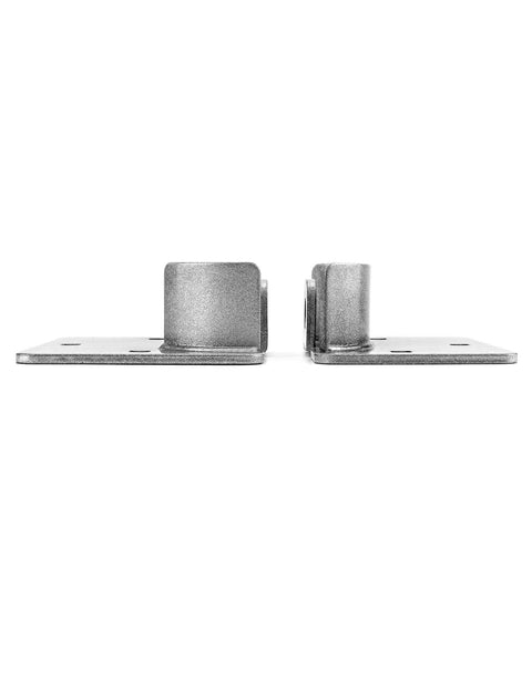 Side view of Heavy Duty Puck Lock And Hasps Set 2 Pack High Security Steel Hidden Shackle Keyed Alike Padlocks