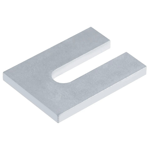 Heavy Duty Steel Horseshoe Shim Washers Kit 4 X 3 Inch 1/4 Inch Thick For 3/4 Inch Bolts Pack Of 8 Hot Dip Galvanized