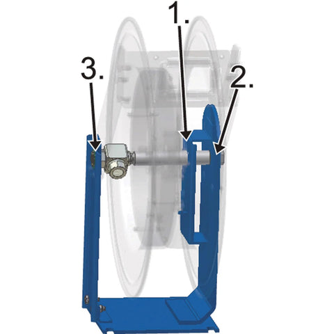 Retractable Air And Water Low Pressure Hose Reel One Half Inch By Fifty Feet P Series Pro Grade Tough Built Heavy Duty Steel Construction
