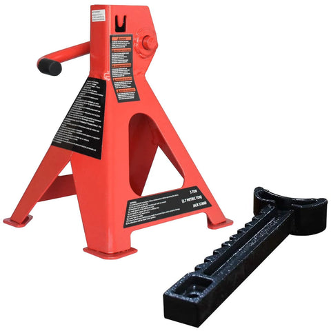 Steel Jack Stands 3 Ton Capacity Pair With Adjustable Height And Self Locking Ratchet Supports Up To 6000 Pounds Easy To Use Automotive