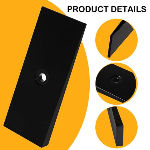 2 Inch Wide 4 Degree Steel Leaf Spring Shims, black oxidized, high hardness, wear-resistant, side and angled views, heavy duty use.
