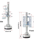 4 Pack Heavy Duty Leveling Feet Furniture Levelers Leg Adjustable Table Legs Leveler with Steel Construction and Rubber Base